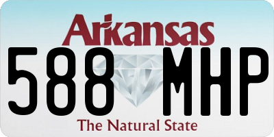 AR license plate 588MHP