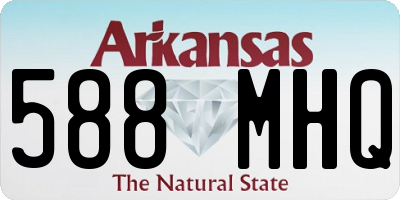 AR license plate 588MHQ