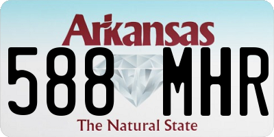 AR license plate 588MHR