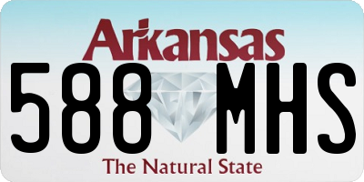 AR license plate 588MHS