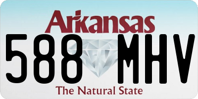 AR license plate 588MHV