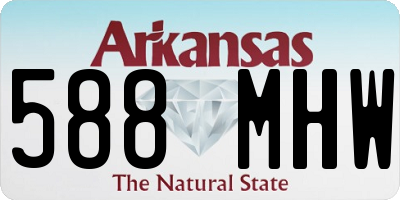 AR license plate 588MHW