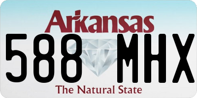 AR license plate 588MHX