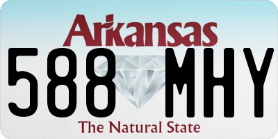 AR license plate 588MHY