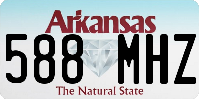 AR license plate 588MHZ