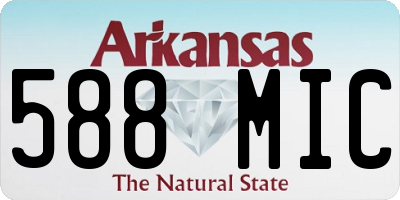 AR license plate 588MIC