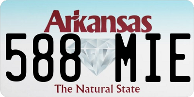 AR license plate 588MIE