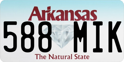 AR license plate 588MIK
