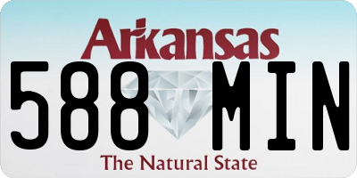 AR license plate 588MIN