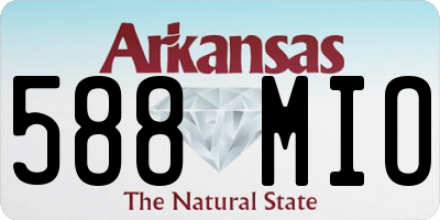 AR license plate 588MIO