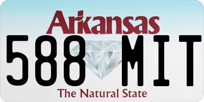 AR license plate 588MIT