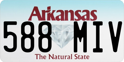 AR license plate 588MIV