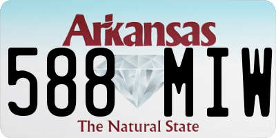 AR license plate 588MIW
