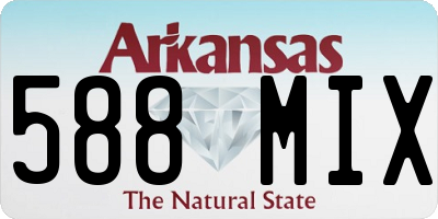 AR license plate 588MIX