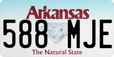 AR license plate 588MJE