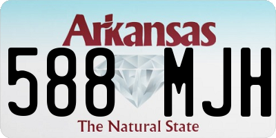 AR license plate 588MJH