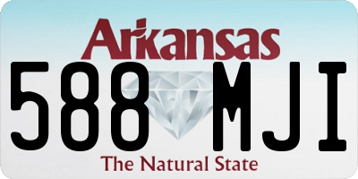 AR license plate 588MJI
