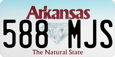 AR license plate 588MJS