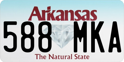 AR license plate 588MKA