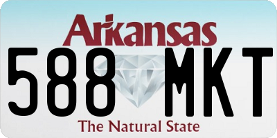 AR license plate 588MKT