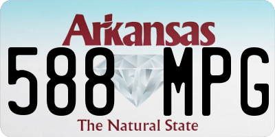AR license plate 588MPG