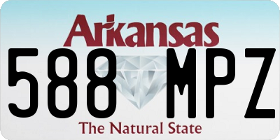 AR license plate 588MPZ