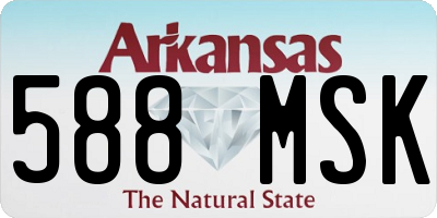 AR license plate 588MSK