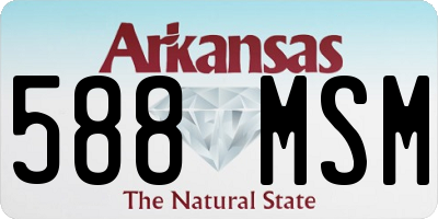 AR license plate 588MSM
