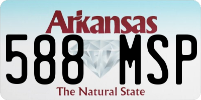 AR license plate 588MSP
