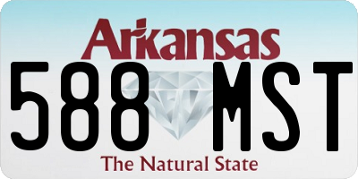 AR license plate 588MST