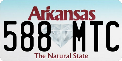 AR license plate 588MTC