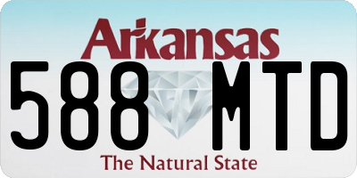 AR license plate 588MTD