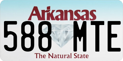 AR license plate 588MTE