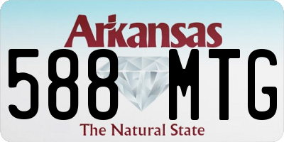 AR license plate 588MTG