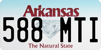 AR license plate 588MTI