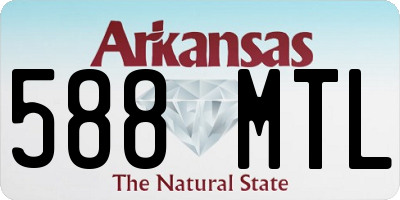 AR license plate 588MTL