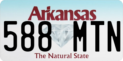 AR license plate 588MTN