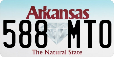 AR license plate 588MTO