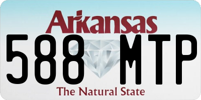 AR license plate 588MTP