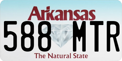 AR license plate 588MTR