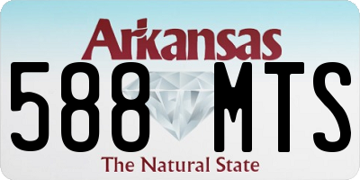 AR license plate 588MTS