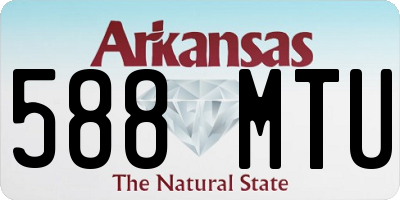 AR license plate 588MTU