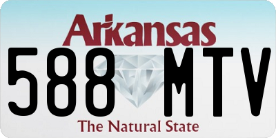 AR license plate 588MTV