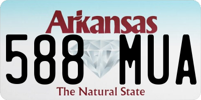 AR license plate 588MUA