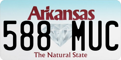 AR license plate 588MUC