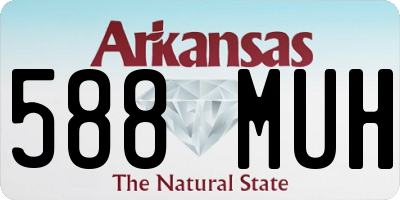 AR license plate 588MUH