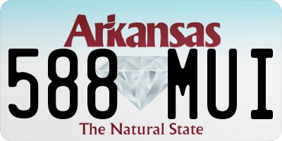 AR license plate 588MUI