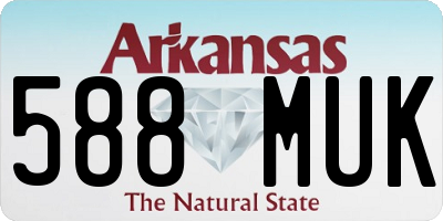 AR license plate 588MUK
