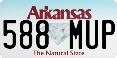 AR license plate 588MUP