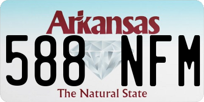 AR license plate 588NFM